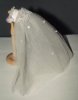 Miniature bridal veil with stand